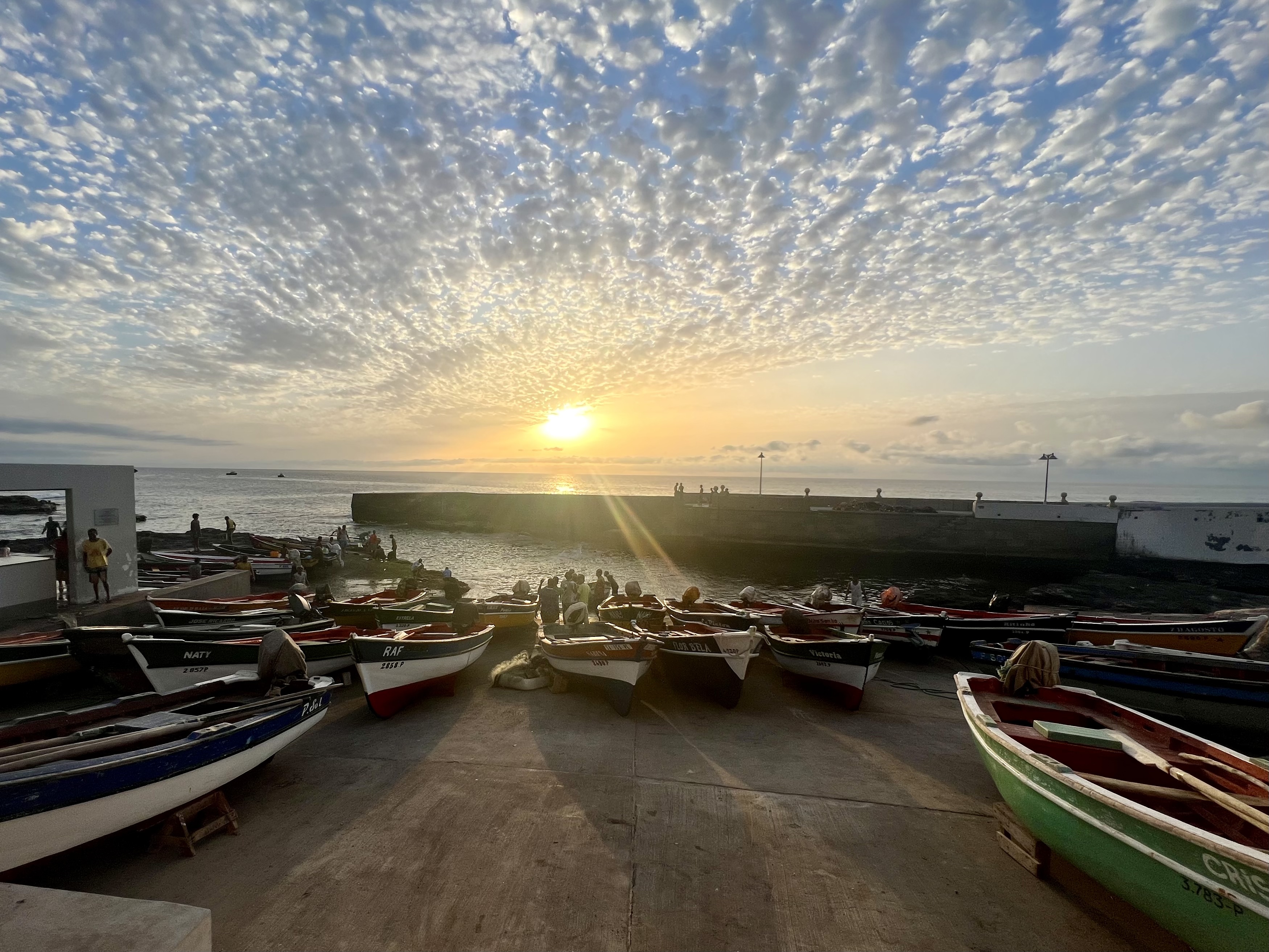Boats at sunrise