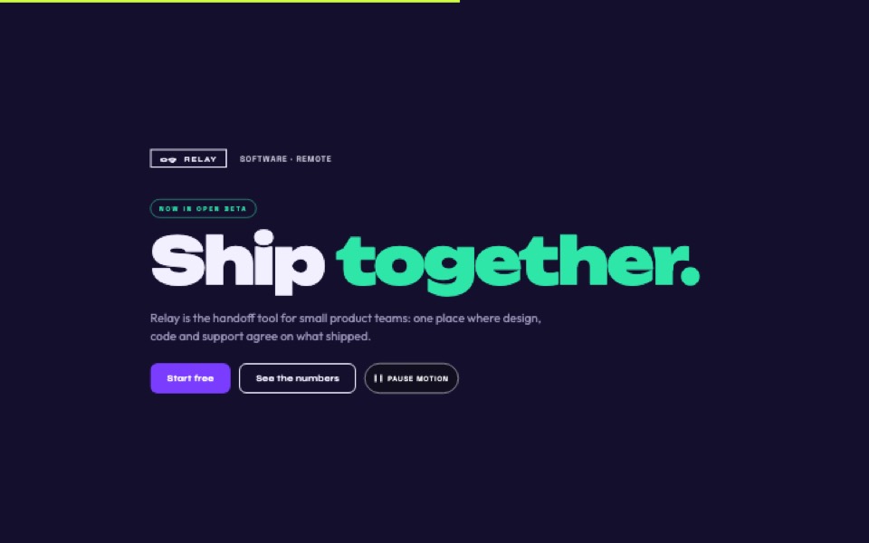 The Design Book: a software company's site, a fluid gradient behind the headline