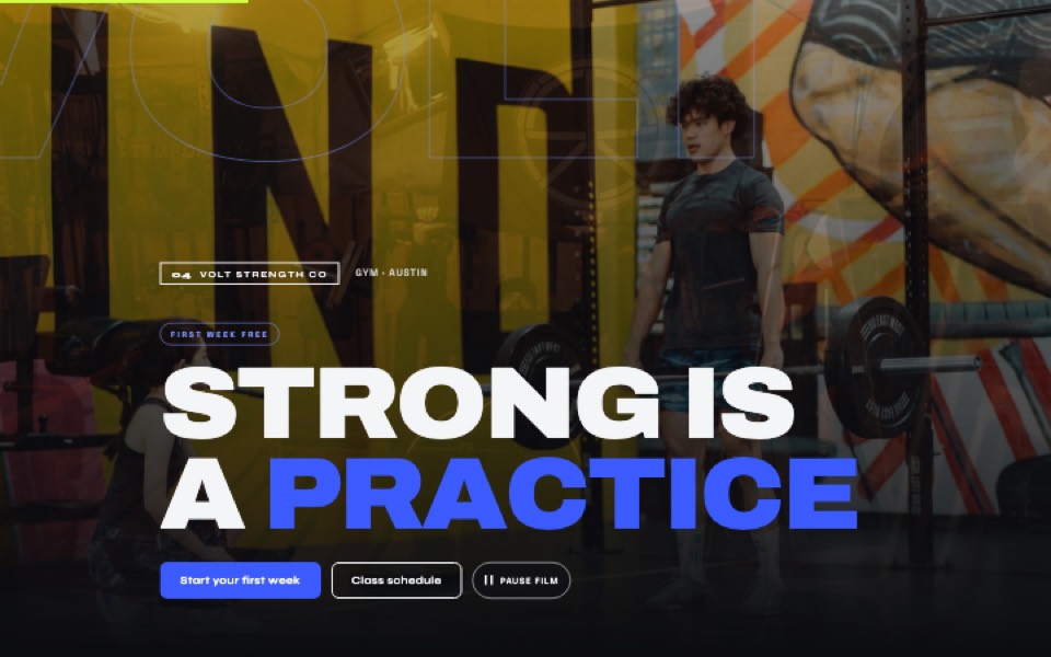 A gym's site