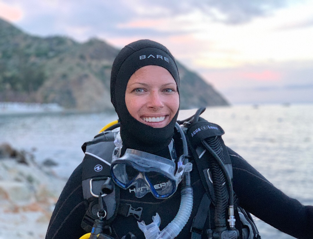 Scuba diving smile